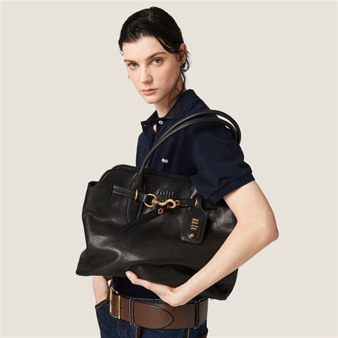 miu miu biker bag price|Black Aventure Nappa Leather Top.